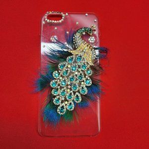 Peacock Bejeweled Jelly Mobile Case